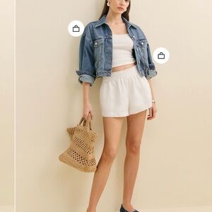 Reformation Mila linen short